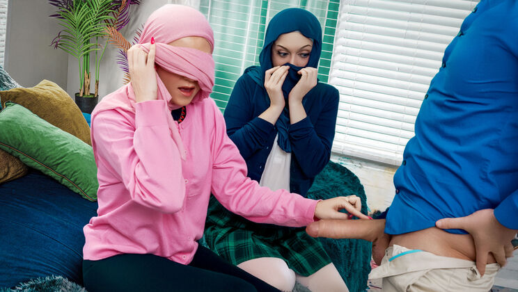 [HijabHookup] - Supportive Parenting Leads to Supportive Obedience: 2 Hijabis - Brad Sterling - Jade Valentine - Ruby Moon