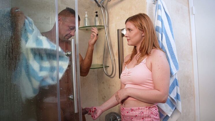 Big Tits Redhead Craves Stepdad's Morning Meat