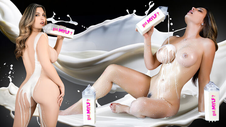 Brunette MILF Krystal Sparks Gets A Facial With Her Own Milk