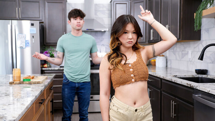 Caught Sleeping In Stepbro's Bed - Asian Stepsister Pleases Him
